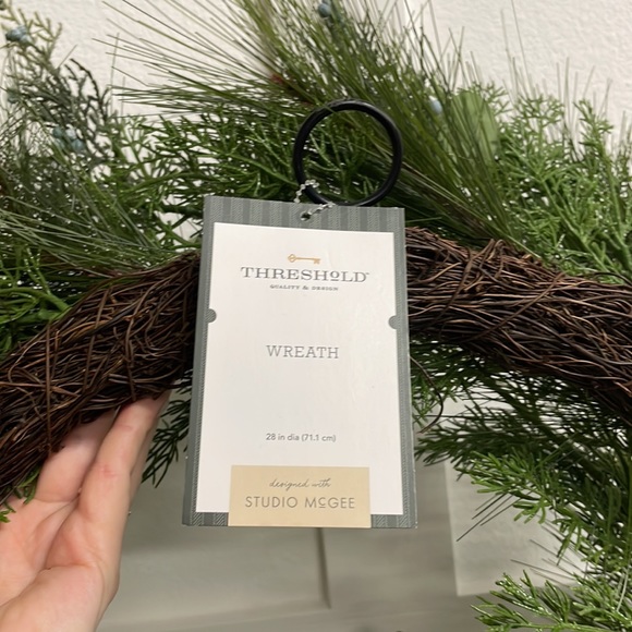 Threshold Studio McGee Pine & Eucalyptus Wreath AND matching garland! - Picture 4 of 5